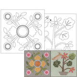 Pattern Set for Baltimore Applique Tapestry with Triangle Lattice