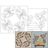 Pattern Set for Baltimore Applique Tapestry with Triangle Lattice