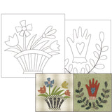 Pattern Set for Baltimore Applique Tapestry with Triangle Lattice