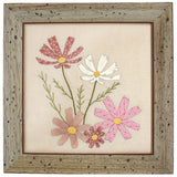 QuiltParty Original Blue Gray Wood Frame with Worm-eaten Holes ( 18cm inner diameter, not include a glass ) (with Japanese instruction)